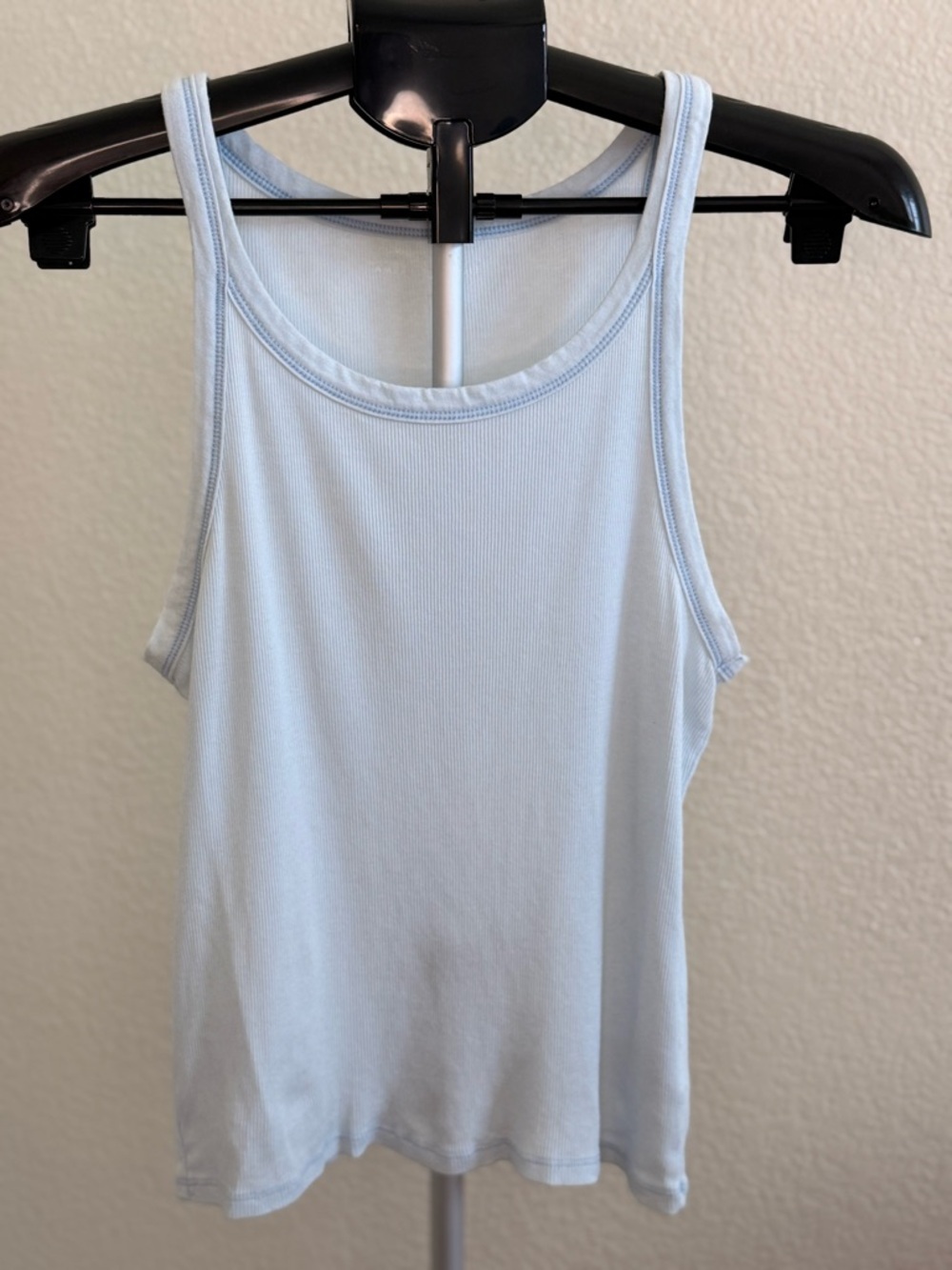 American Eagle Outfitters Light Blue Ribbed Tank